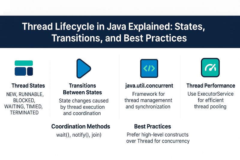 Java Concurrency Thread Creation And Lifecycle Explained By Amit - Light Illustration Collection - 8K Quality