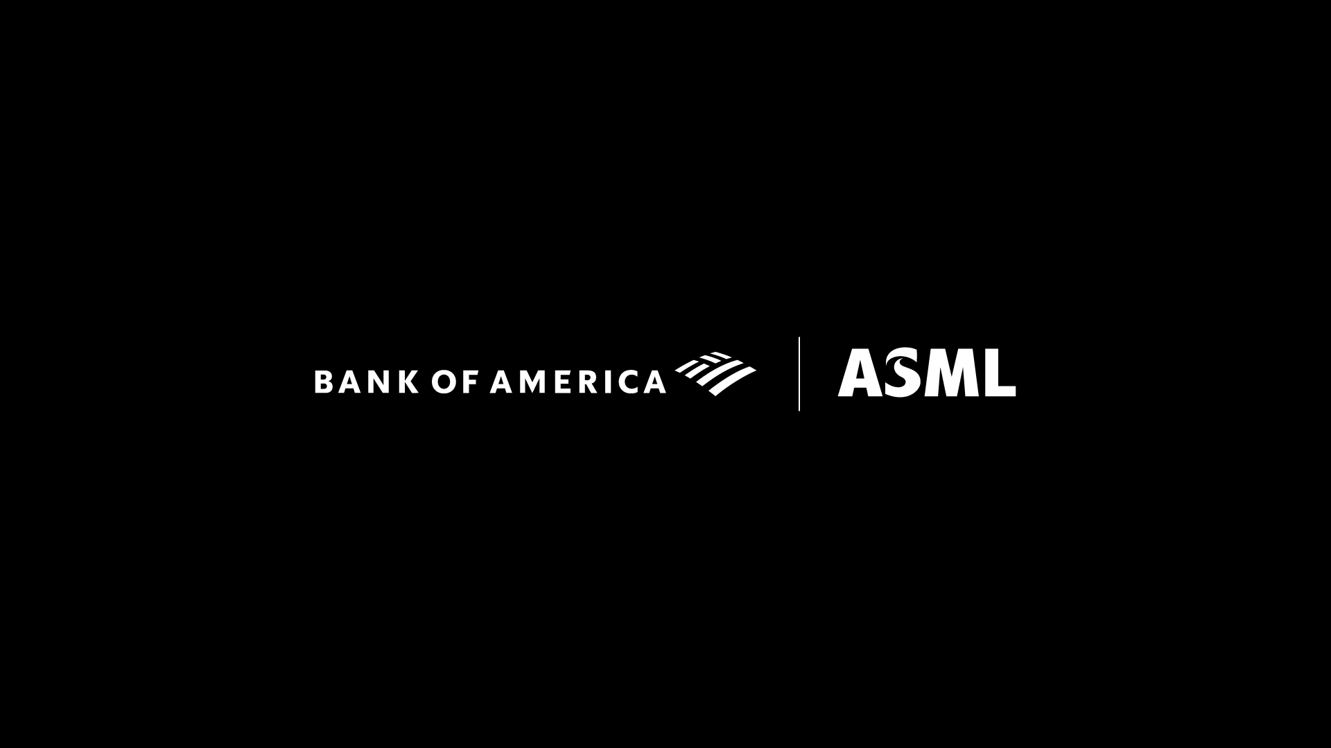 Bank of America and ASML logos