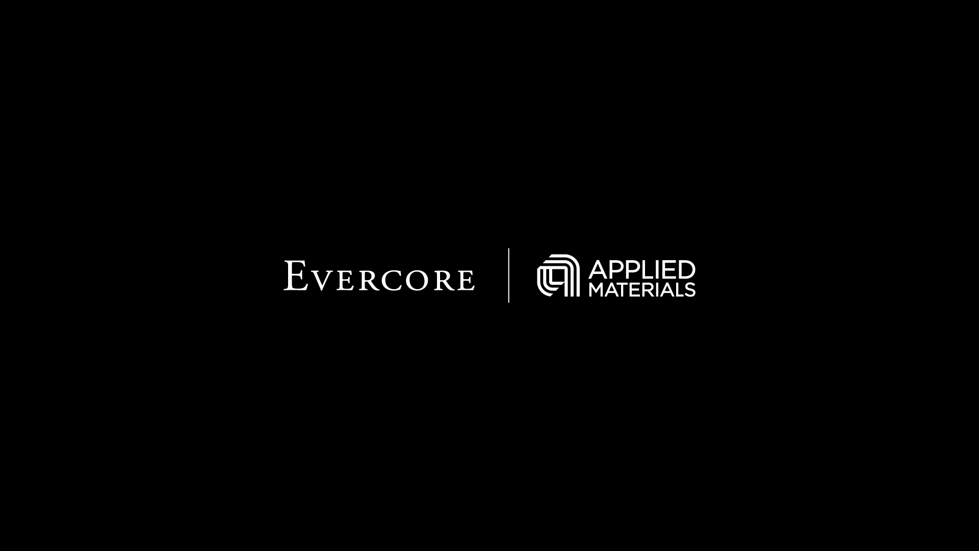 Evercore and Applied Materials logos