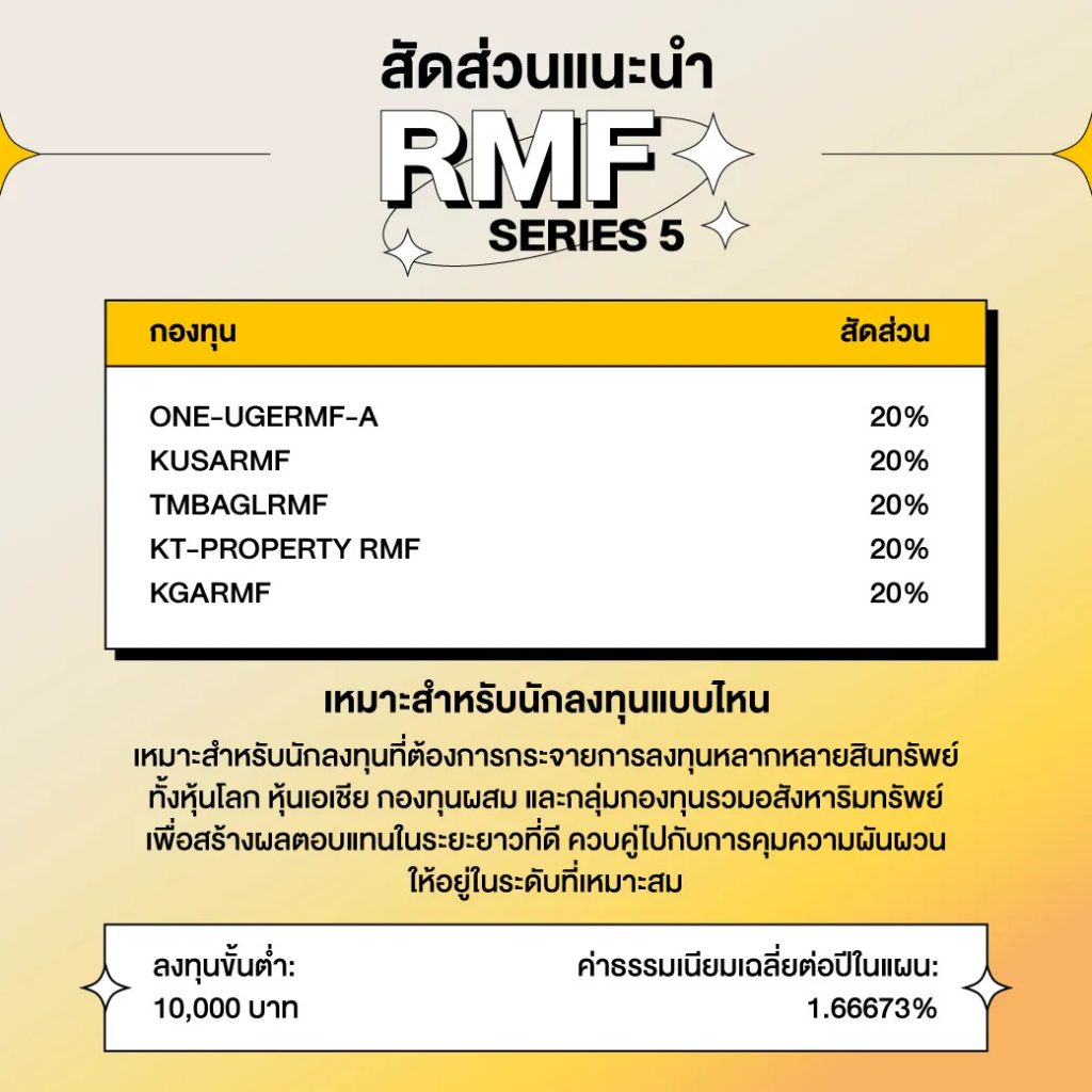 Mutual Fund กองทุนรวม RMF