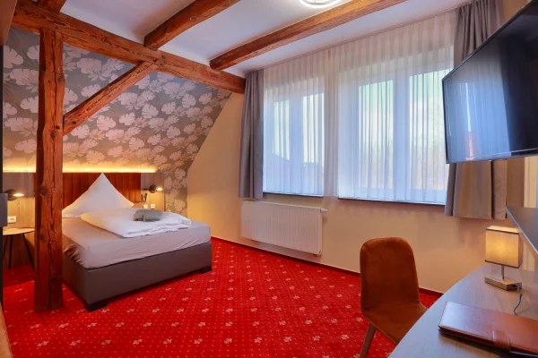 Einzelzimmer Komfort im Landhotel & Brauhaus Prignitzer Hof in Pritzwalk