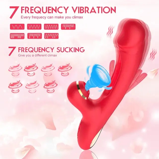 Waterproof Flicker Vibrator with Air Pulse