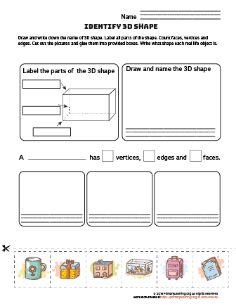 Rectangular Prism Worksheet Primarylearning Org