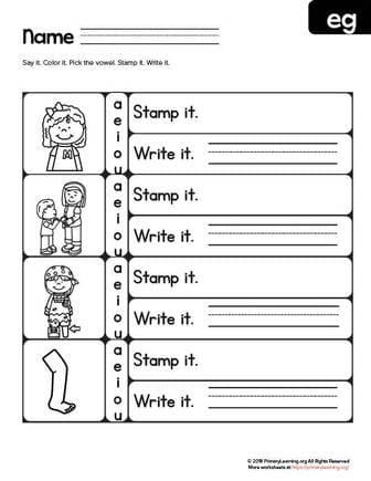browse eg word family worksheets printables primarylearning org
