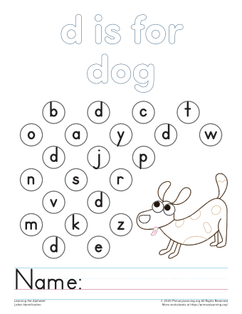 browse letter d worksheets printables primarylearning org