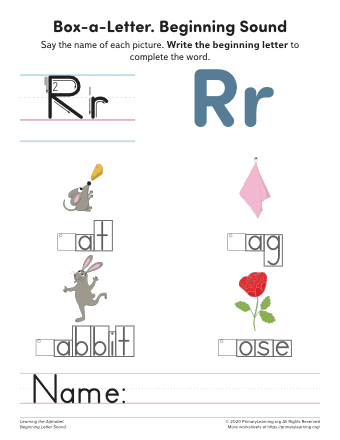Letter R Phonics Worksheet | PrimaryLearning.Org