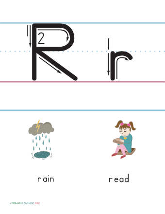 Letter R Poster | PrimaryLearning.Org