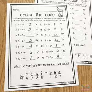 free printable crack the code math - primary... Free Printable Crack the Code Math - Primary Playground