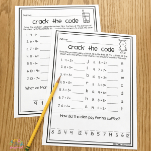 free printable crack the code math - primary... Free Printable Crack the Code Math - Primary Playground