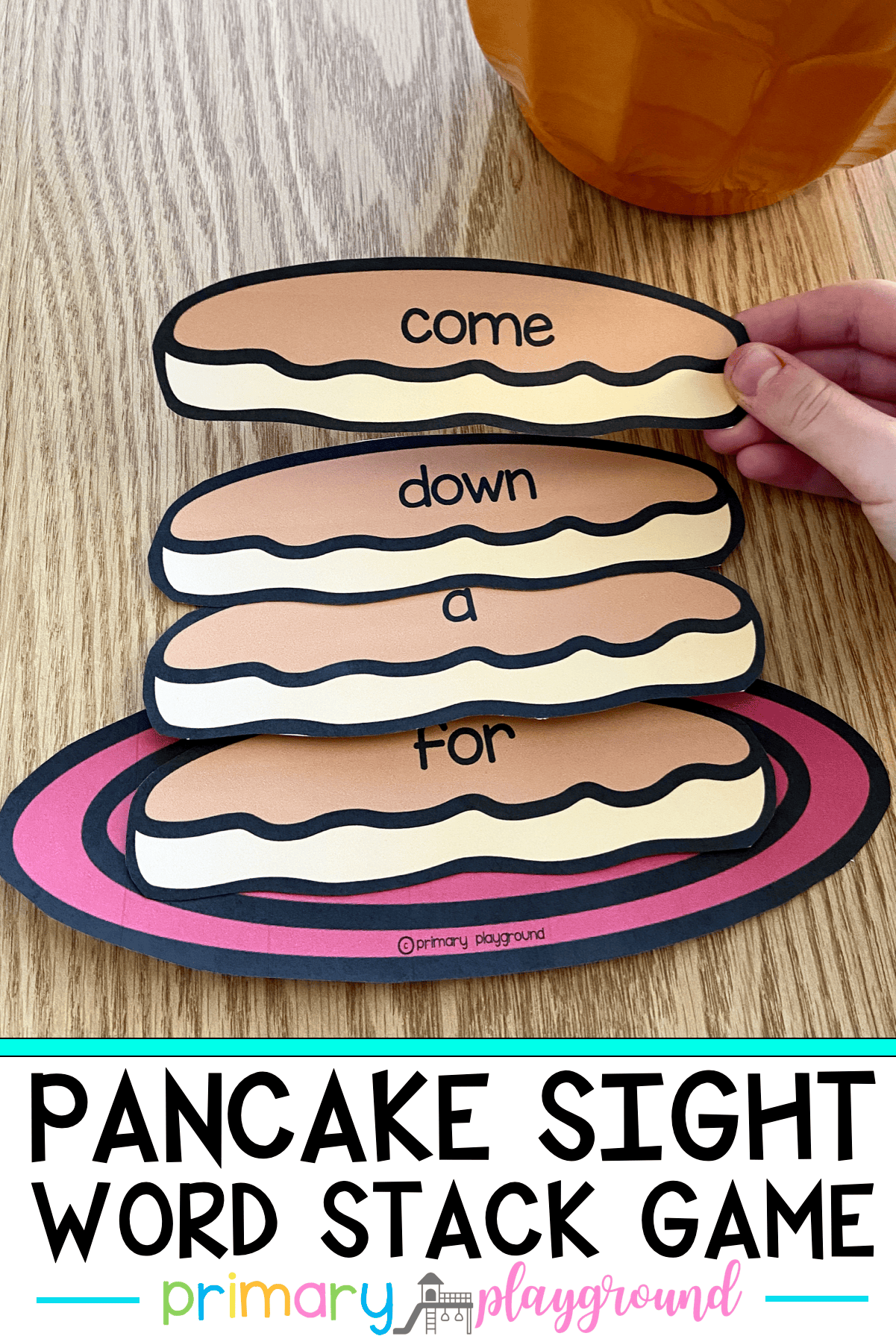 Pancake Sight Word Stack Game - Primary Playground
