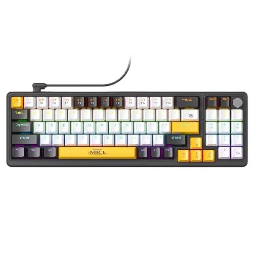 CLAVIER USB GAMER RGB TYPE C DETACHABLE IMICE GK-100