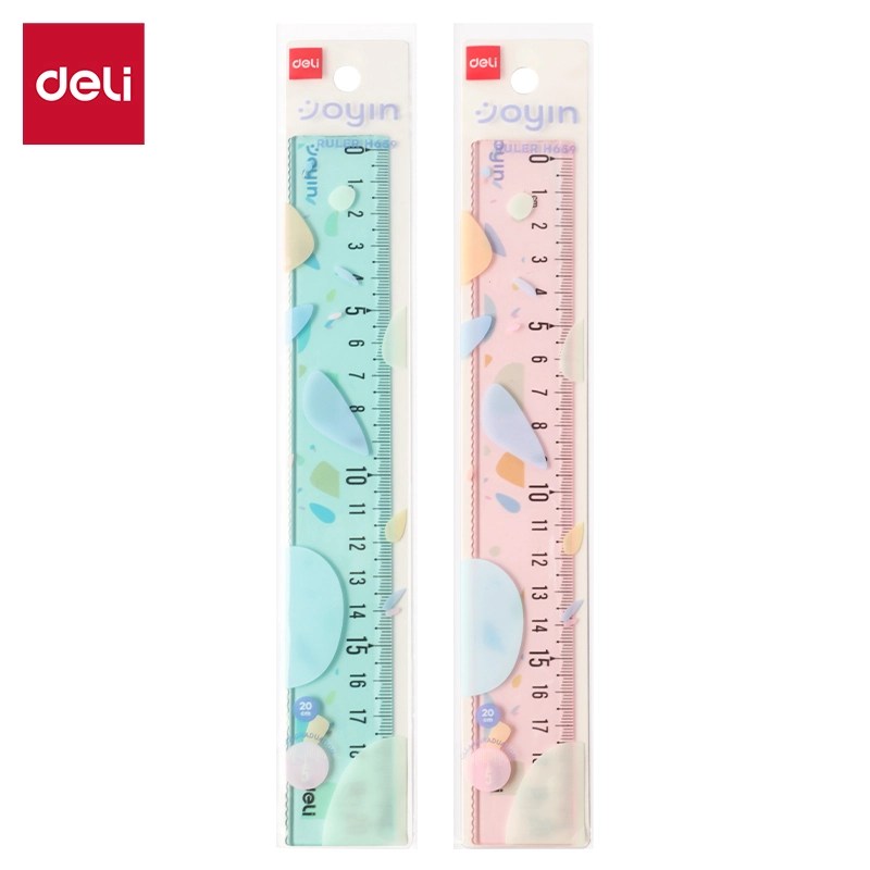 REGLE SCOLAIRE 20 CM BTE 40 PCS  H659  DELI