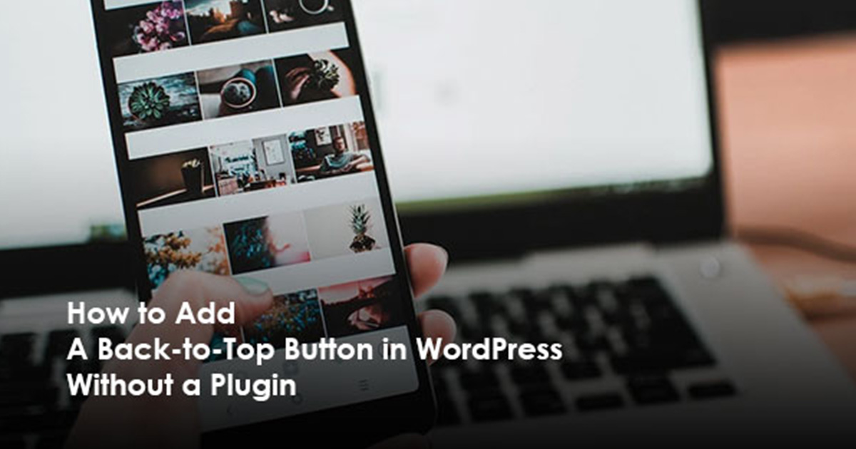 How to Add a Back-to-Top Button in WordPress Without a Plugin 