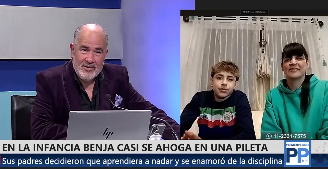 El sueño de Benjamín Espínola, nadador del club SITAS