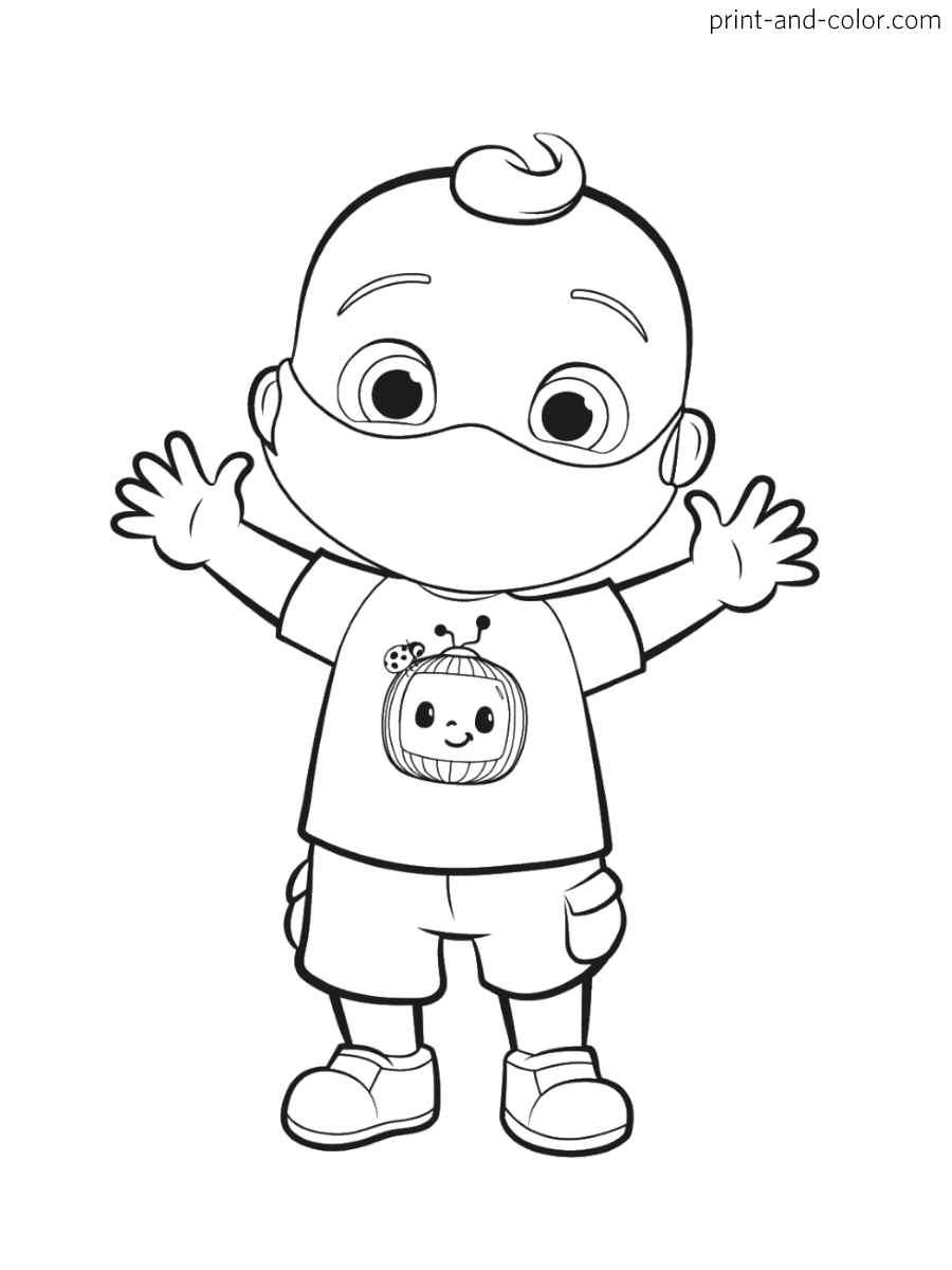 cocomelon coloring pages print and color com