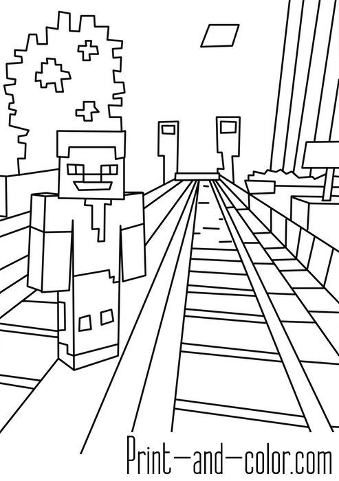 minecraft coloring pages print and colorcom