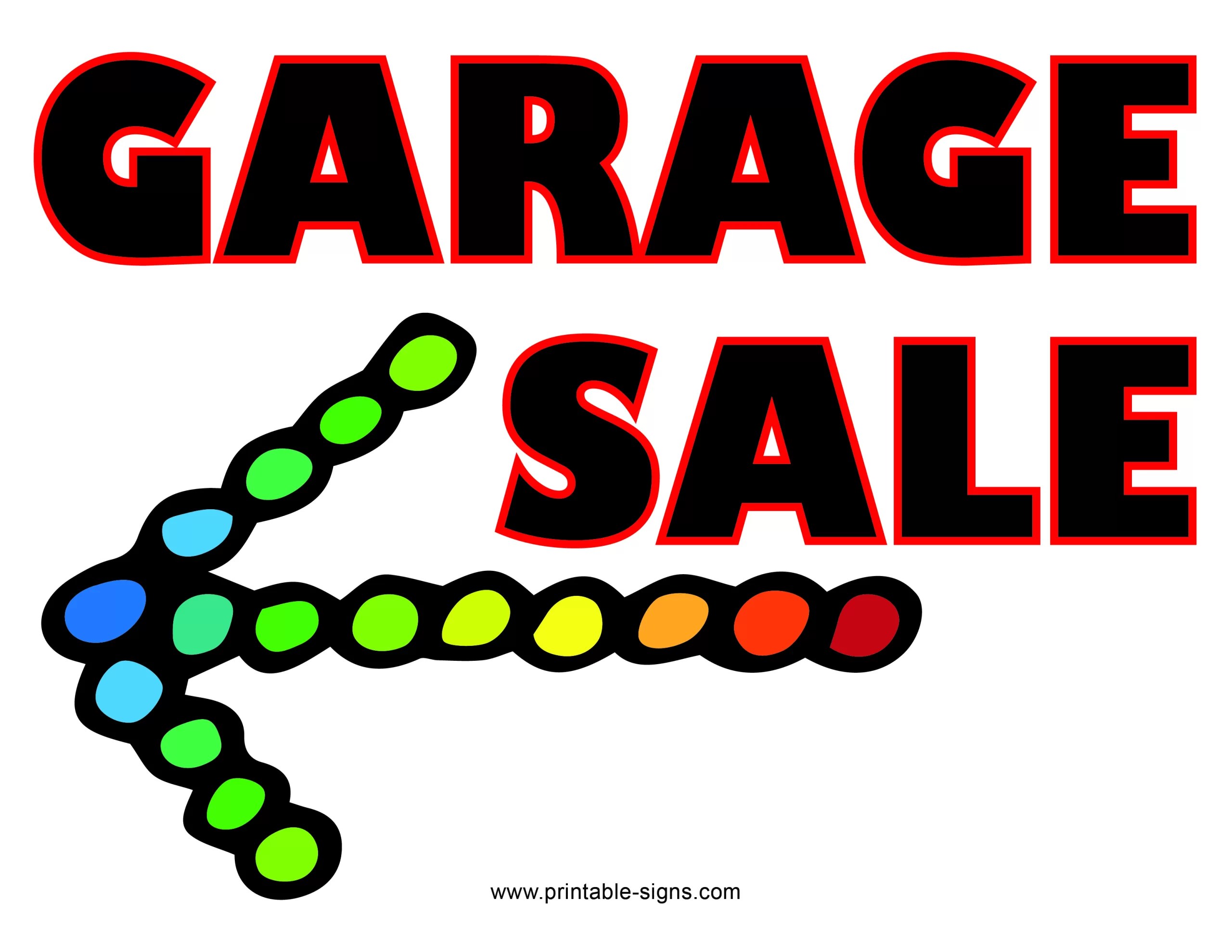 Download Free Printable Garage Sale Sign