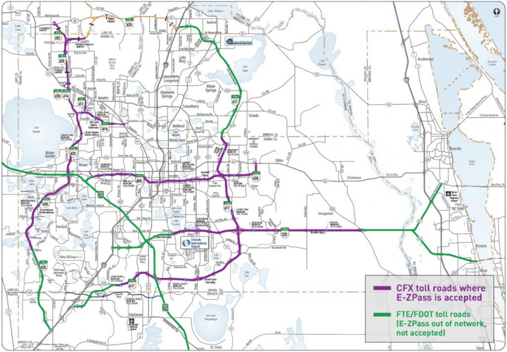 Printable Florida Toll Roads Map Printable US Map Printable Florida Toll Roads Map 1 
