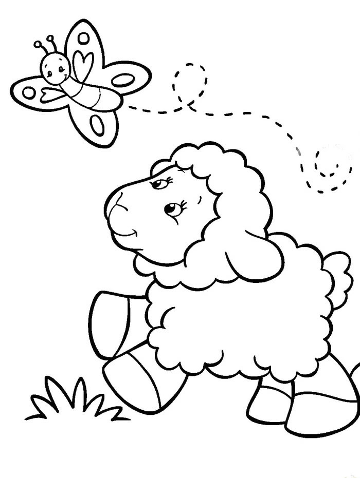 This compilation of over 200 free, printable, summer coloring pages will keep your kids happy and out of trouble during the heat of summer. Drawing Lamb 183 Animals Printable Coloring Pages