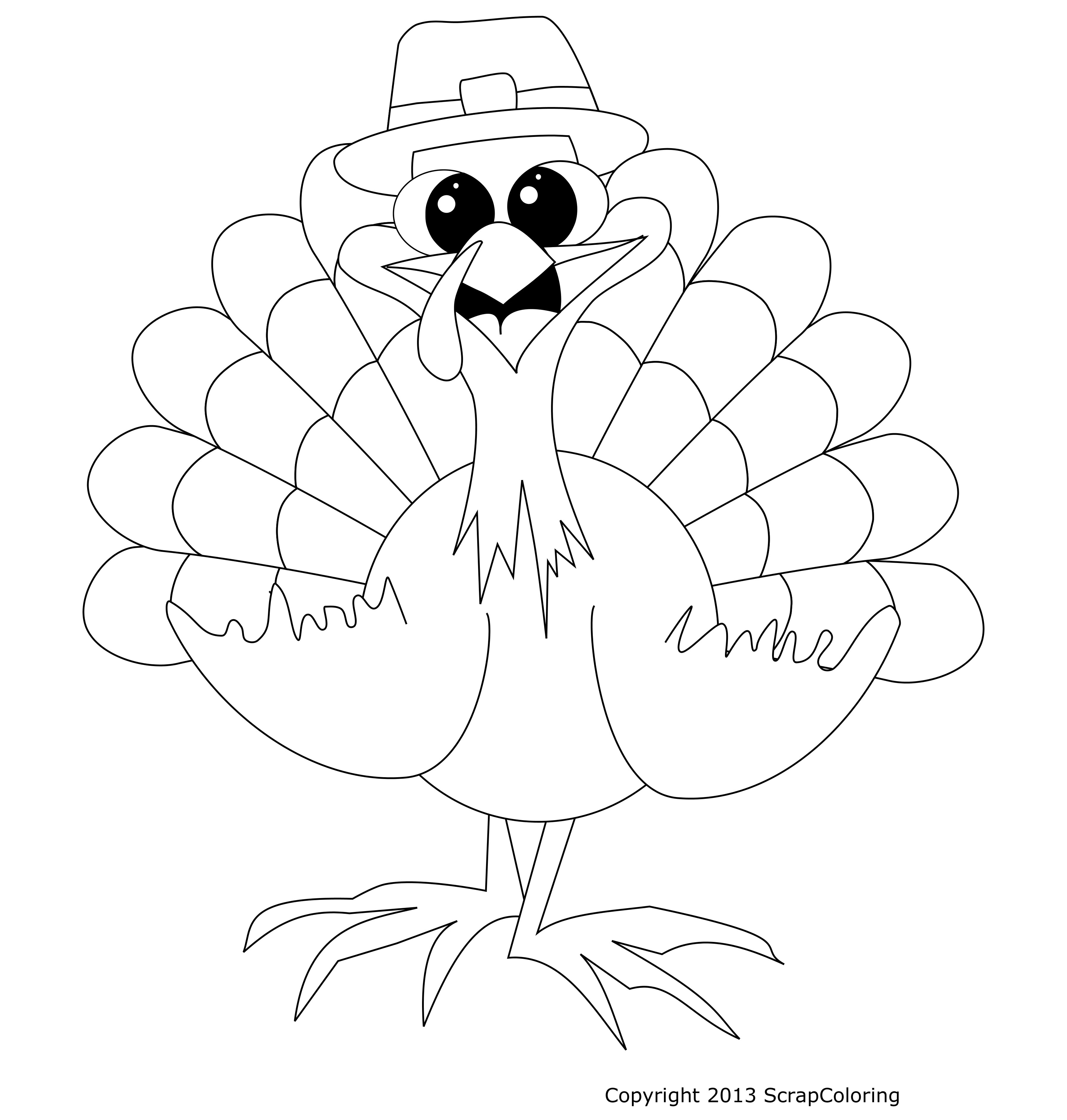 Step by step easy turkey drawing tutorial. Drawing Turkey 5428 Animals Printable Coloring Pages