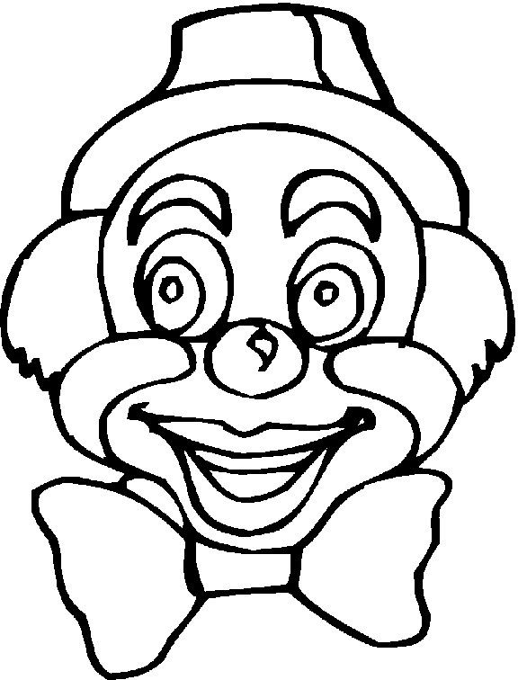 Sad clown coloring pages for kids, toddlers, kindergarten to color and print. Drawing Clown 91054 Characters Printable Coloring Pages