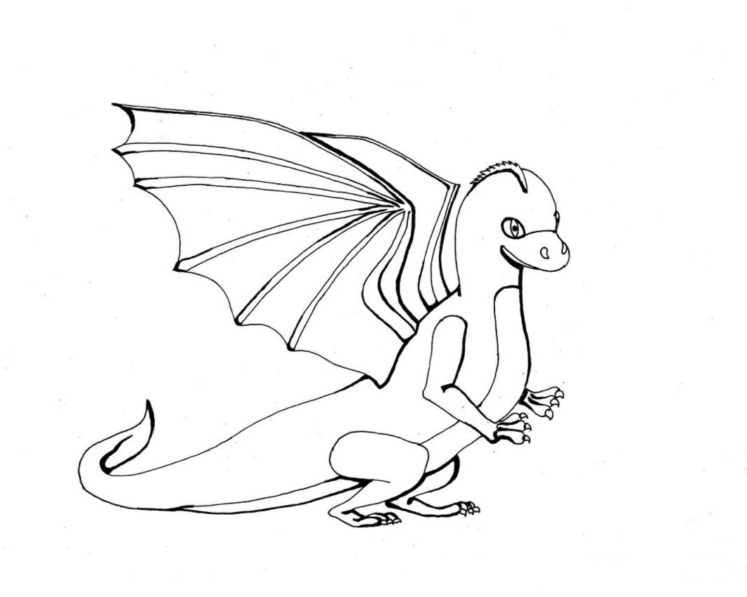 For boys and girls, kids and adults, teenagers and toddlers, preschoolers and older kids at school. Drawing Dragon 148528 Characters Printable Coloring Pages