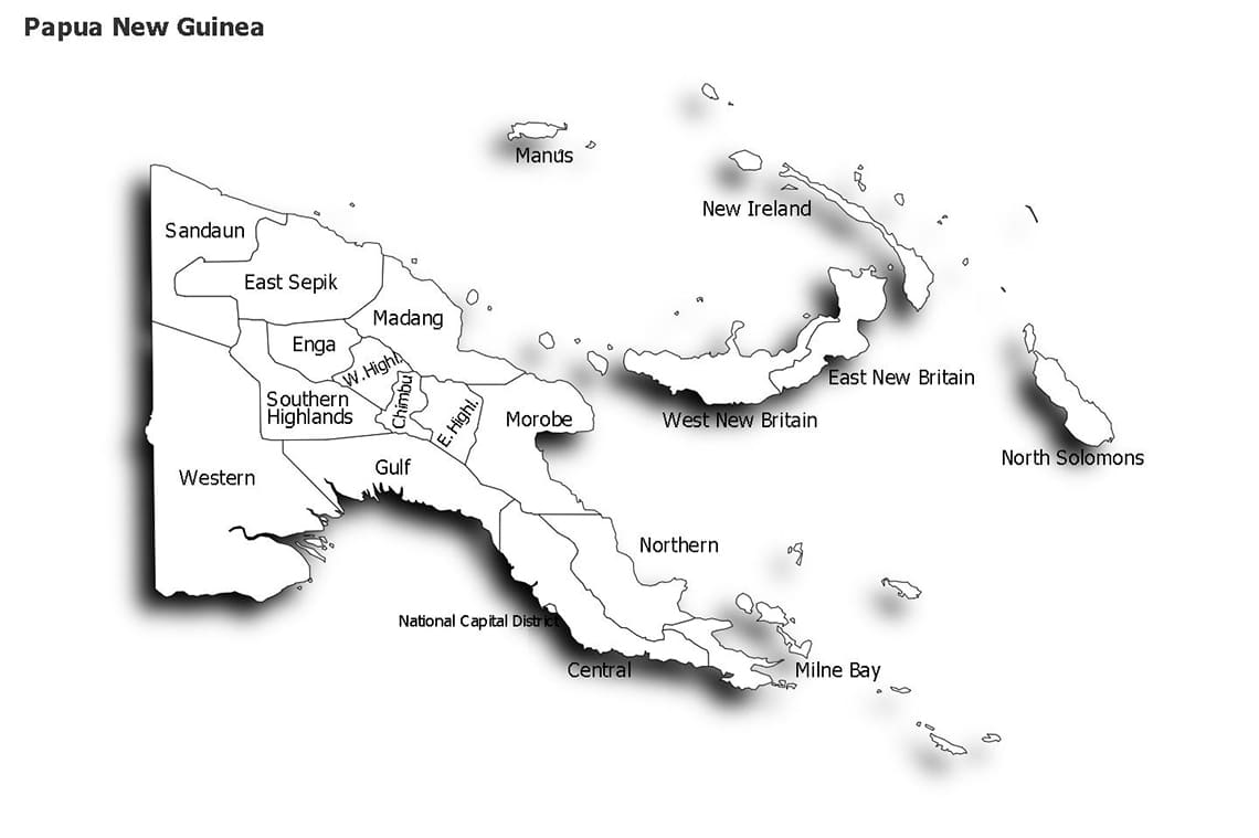 Printable Detailed Papua New Guinea Map Free Download And Print For You Printable Detailed Papua New Guinea Map 