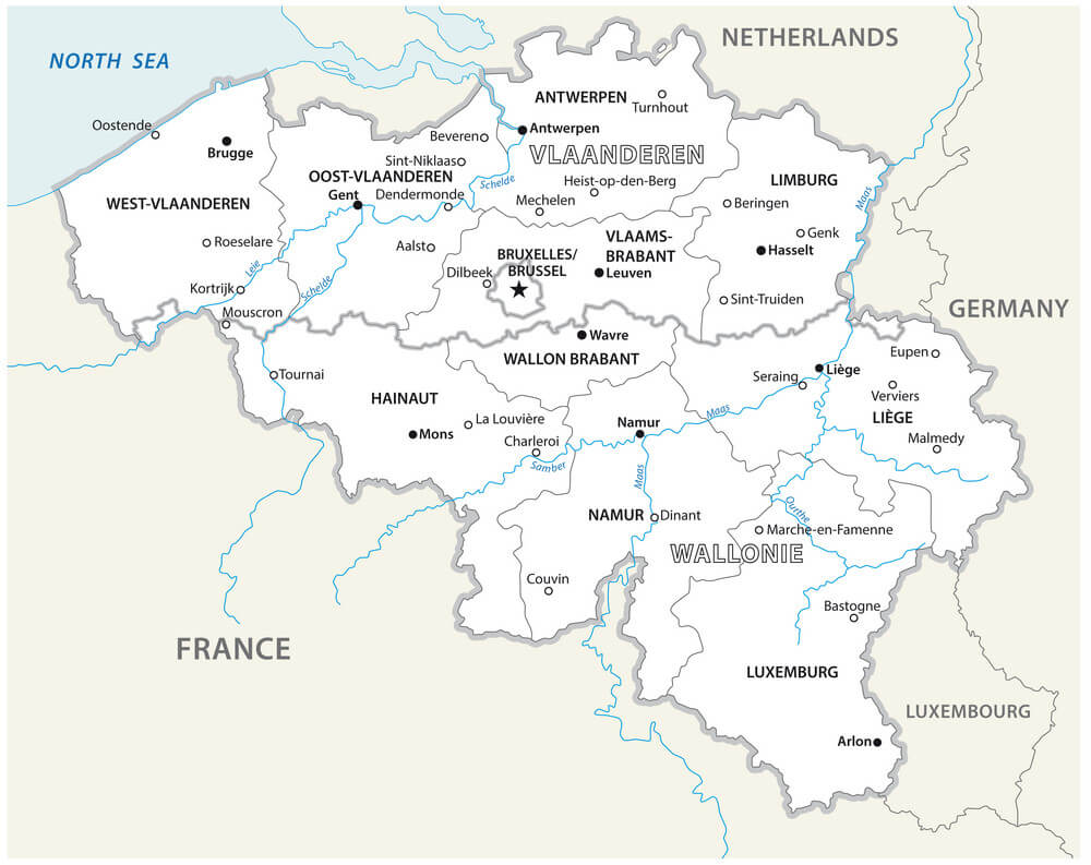 Printable France Belgium Map Free Download And Print For You Printable France Belgium Map 