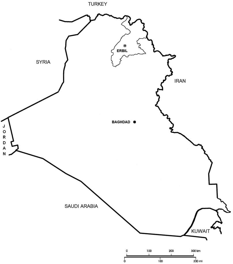 Blank Map Of Iraq Printable Iraq Map By Province 