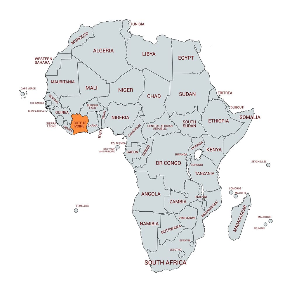 Printable Ivory Coast Map Africa Free Download And Print For You Printable Ivory Coast Map Africa 