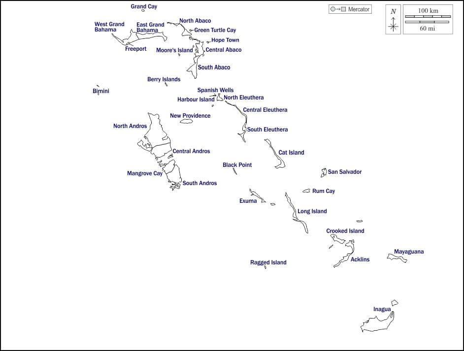 Printable Map Bahamas Free Download And Print For You Printable Map Bahamas 