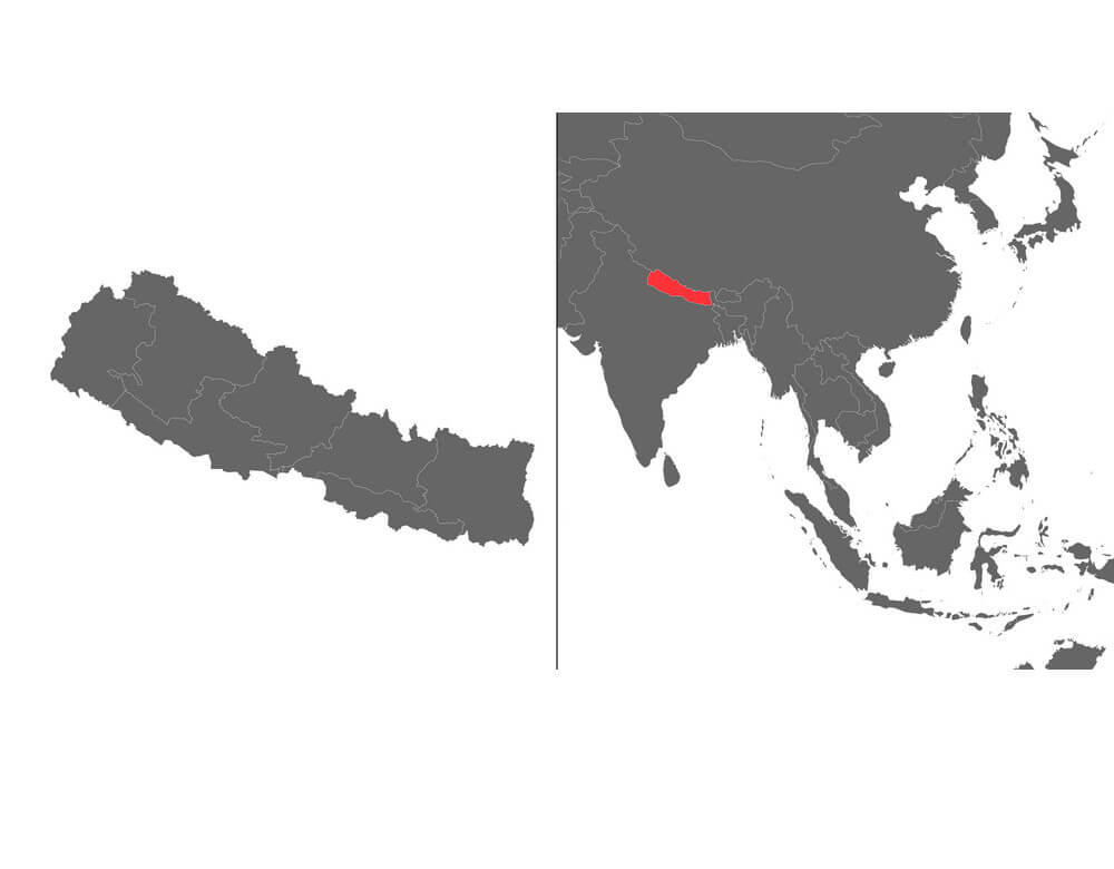 Nepal World Maps Printable Nepal World Map 