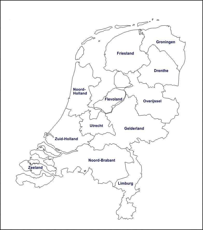 Map Of Holland Netherlands Printable Netherlands Map Cities 