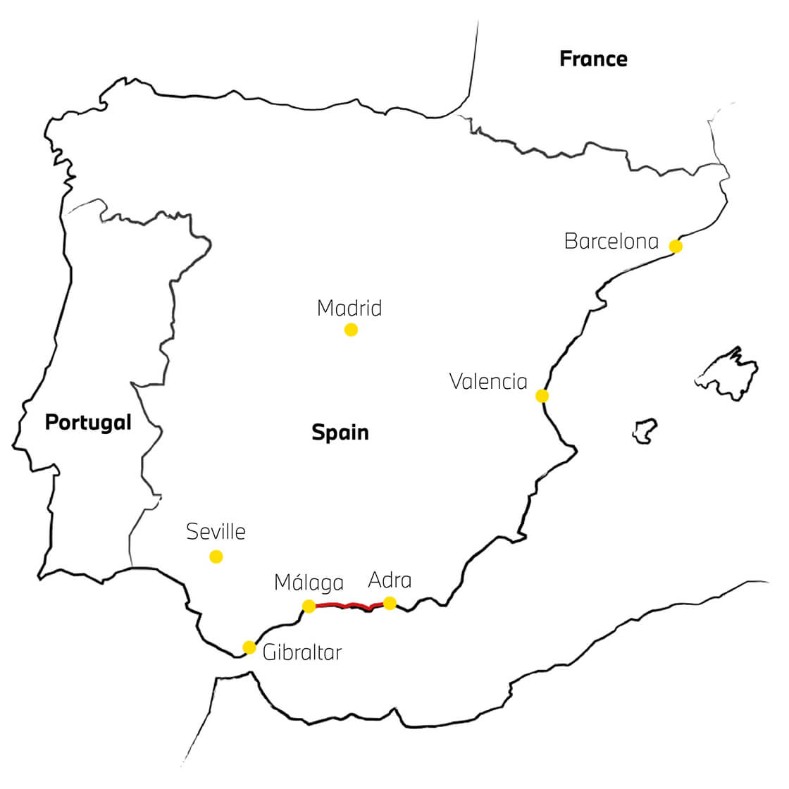 Printable Spain Map Outline Printable Spain Map Road Trip 