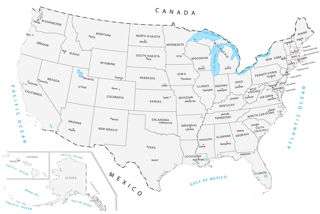 Printable United States Map With Cities Free Download And Print For You Printable United States Map With Cities 