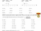 Printable Adding Integers Worksheet With Number Line Free Download