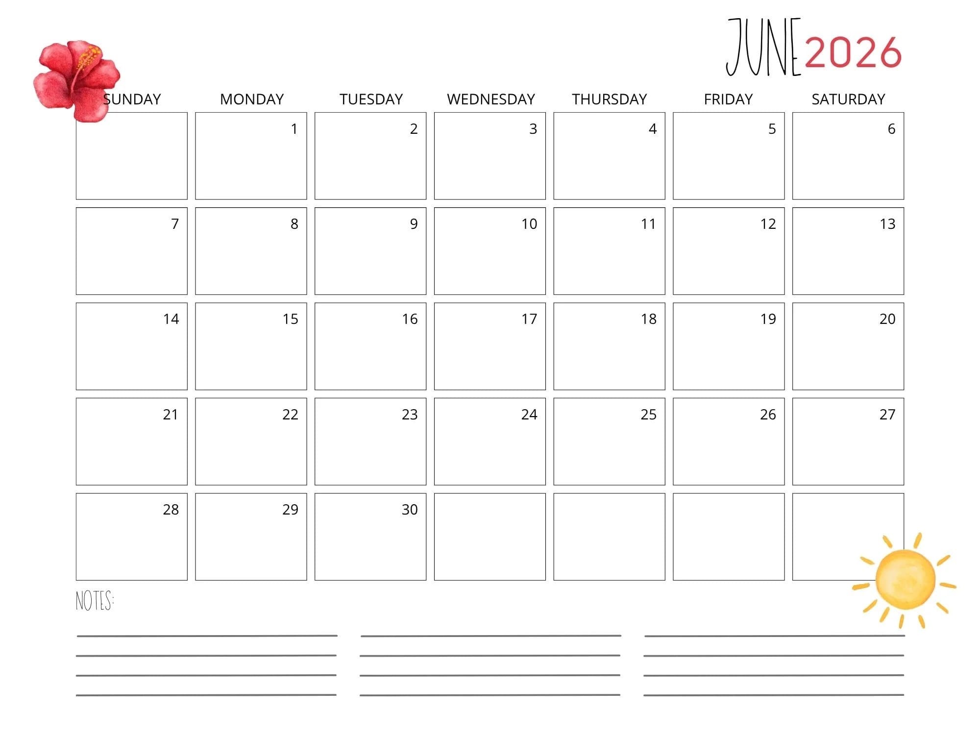 Printable Pakistan Map Basic June 2026 Calendar 