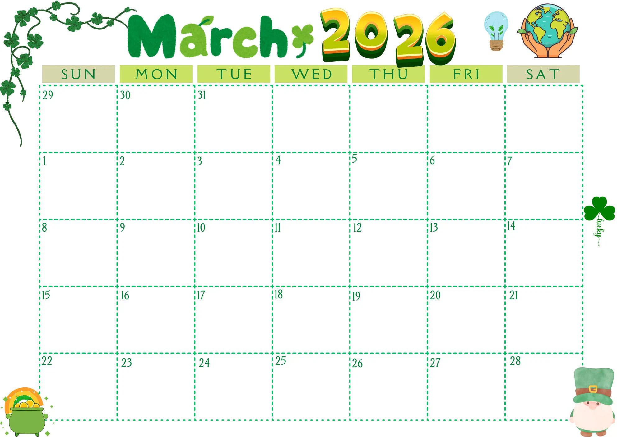 Printable Jamaica Map Free Print March 2026 Calendar.