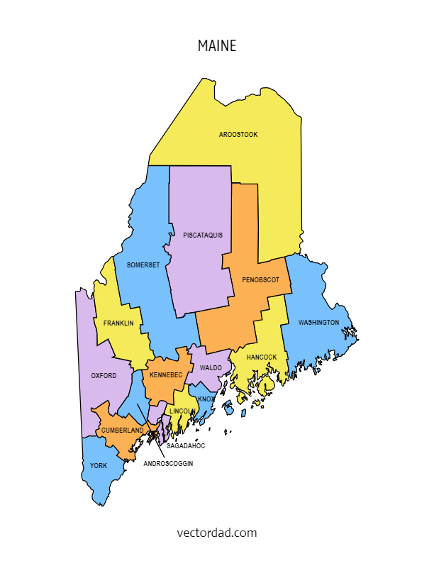 Maine County Map Printable Download Free Printable Templates Maine County Map Printable 