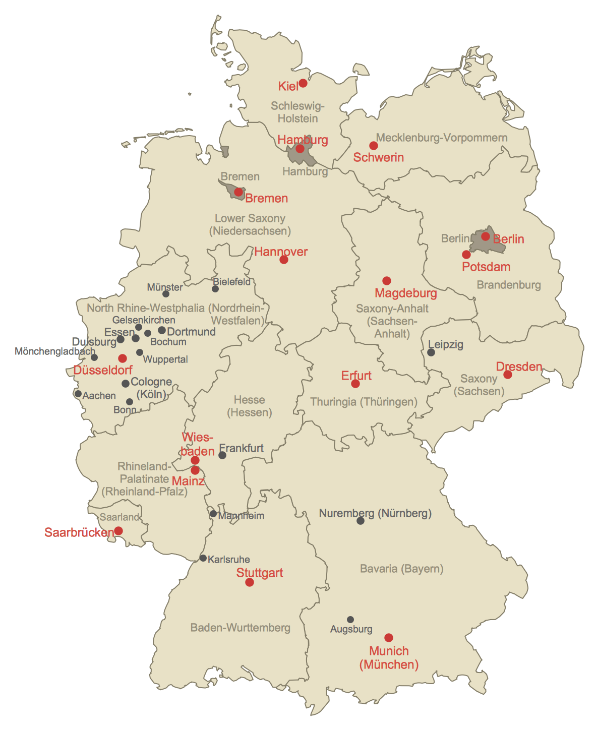 Printable Map Of Germany Download Free Printable Templates Printable Map Germany 