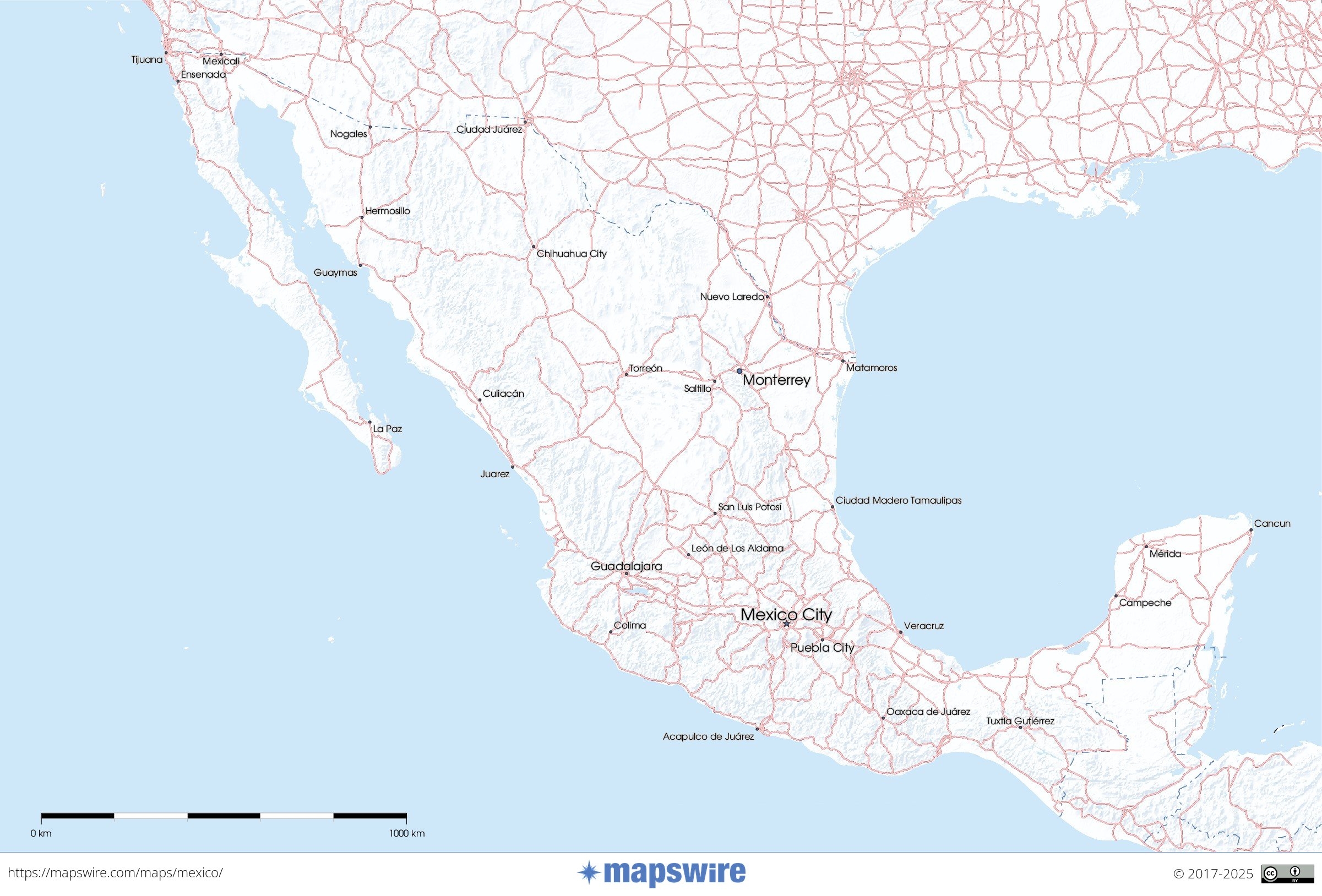 Map Of Mexico Printable Free Download Templates.