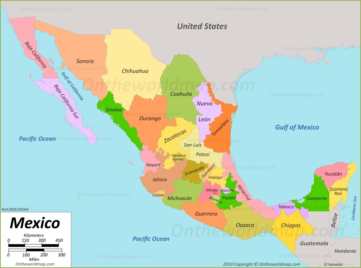 Mexico Map Printable Download Free Printable Templates Printable Mexico Map 5 