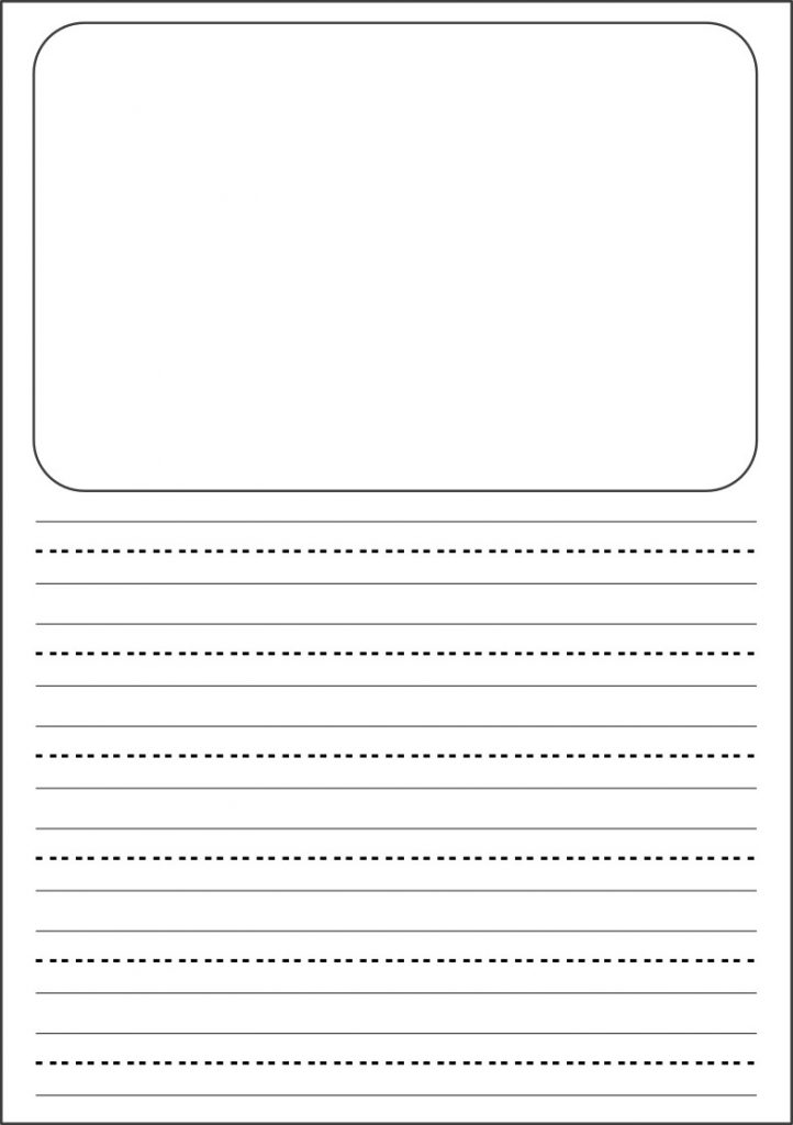 free printable writing paper with picture box pdf