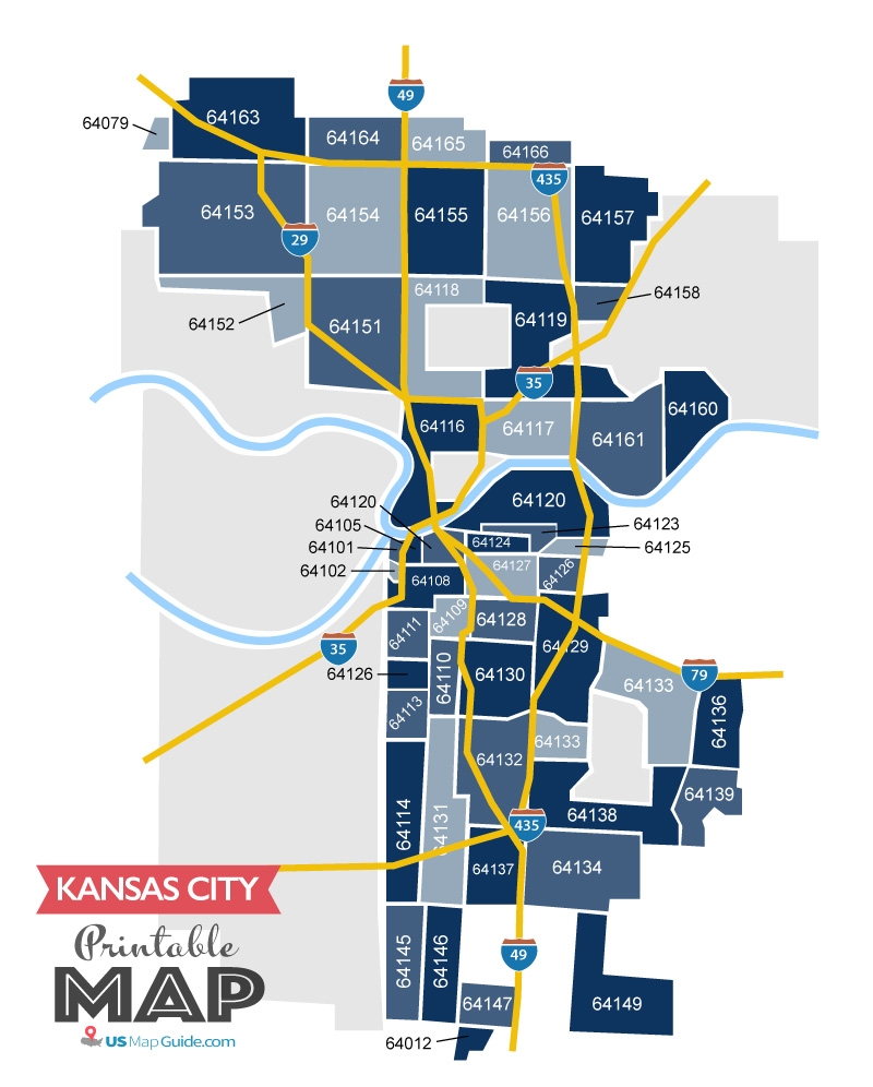 Kansas City Mo Zip Code Map Printable Map Kansas City Mo Zip Code Map 50 Zip Codes Us Map Guide 1 