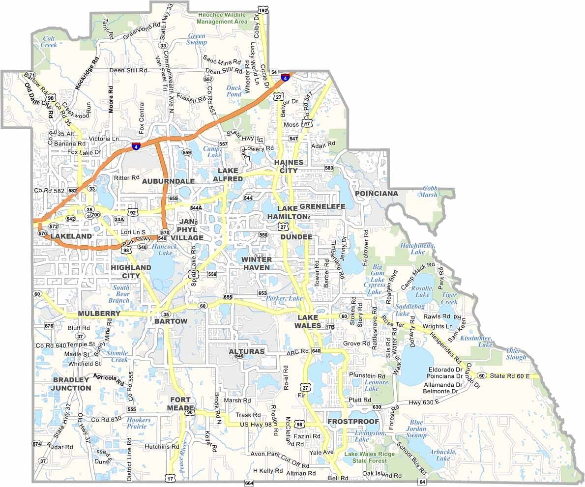 Polk County Florida Flood Zone Map Printable Map Polk County Map Florida Us County Maps 1 
