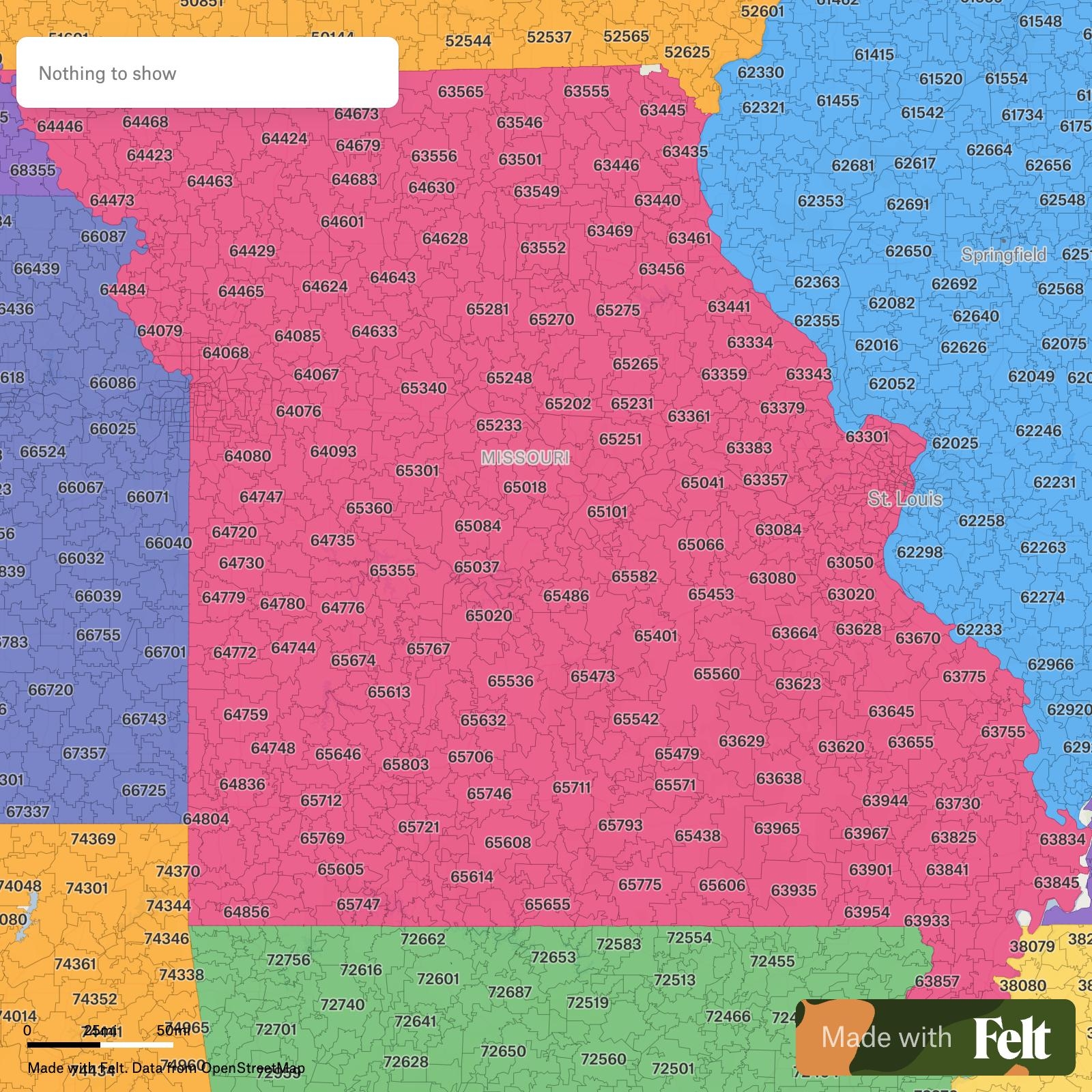 Missouri County Map With Zip Codes Printable Map Zip Codes In Missouri 