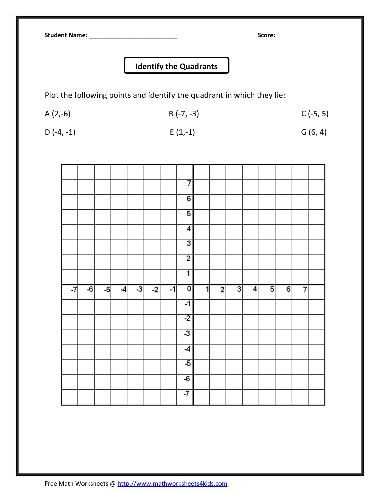 Free Printable Coordinate Graphing Worksheets Printable Worksheets Free Printable Coordinate Graphing Worksheets 