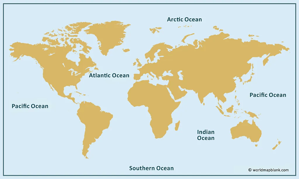 World Map With Seas Oceans Map Of The World PDF Printable World Maps Image 25 