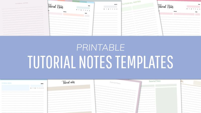 20 Free Tutorial Notes Templates Student Note Taking Pdf S - Gradient Wallpaper Collection - High Resolution Quality