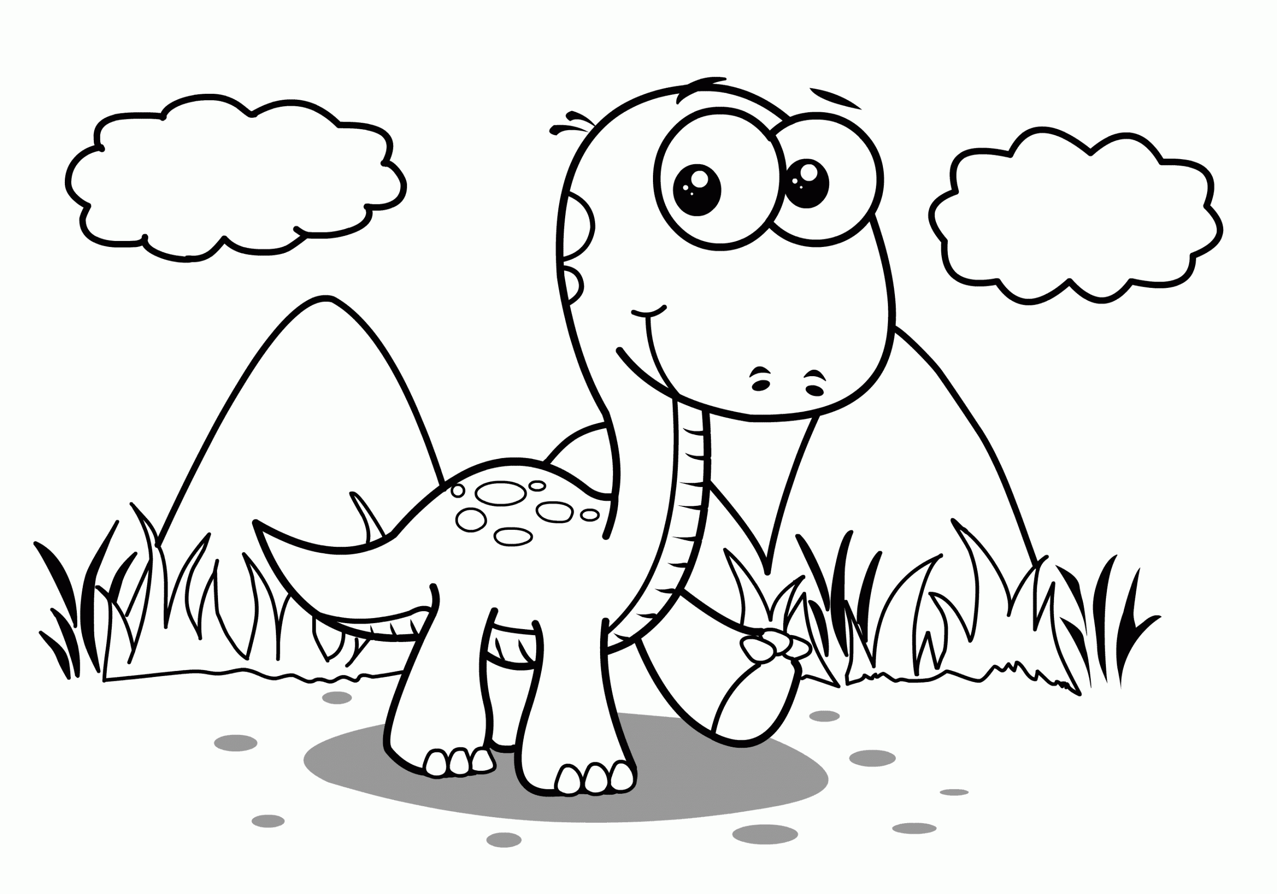 37 printable dinosaur coloring pages: animal pages